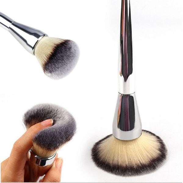 Silver Contour Makeup Brushes